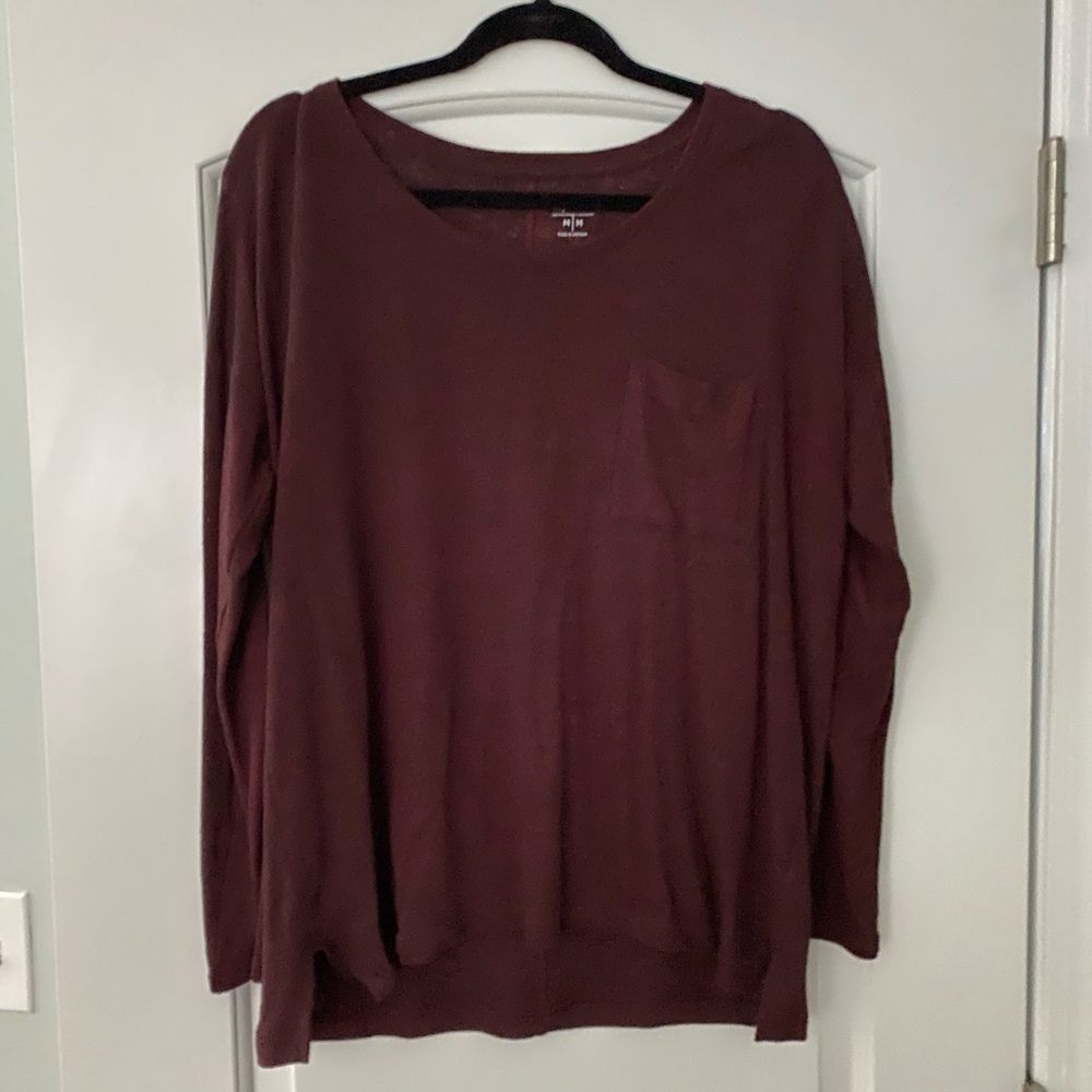 Burgundy lightweight sweater
